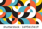 geometric background in... | Shutterstock .eps vector #1695615619
