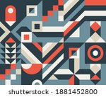 geometric background design.... | Shutterstock .eps vector #1881452800