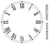  Roman Numeral Clock Face On...
