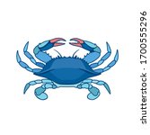 Blue Crab On A White Background ...