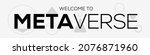 welcome to metaverse  virtual... | Shutterstock .eps vector #2076871960