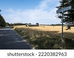 Small photo of View of Besser Kirkevej (Besser Church road) in the Danish island of Samso, a model renewable energy community located in the Kattegat Strait between Jutland and the Swedish west coast.