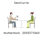 illustrations of consultations  ... | Shutterstock .eps vector #2035271063