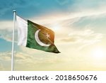 Pakistan National Flag Waving...