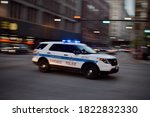 A Chicago Police Car Speeds...