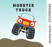 vector illustration of monster... | Shutterstock .eps vector #1934583260