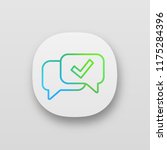 approved chat app icon.... | Shutterstock .eps vector #1175284396