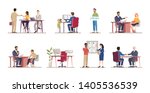 employment service flat vector... | Shutterstock .eps vector #1405536539
