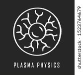 plasma physics chalk icon. high ... | Shutterstock .eps vector #1523764679