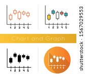 candlestick chart icon. box... | Shutterstock .eps vector #1567029553