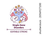 single gene disorders concept... | Shutterstock .eps vector #2056927100