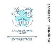 control spending habits concept ... | Shutterstock .eps vector #2068558013