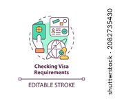 checking visa requirements... | Shutterstock .eps vector #2082735430