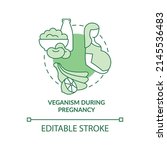 veganism during pregnancy green ... | Shutterstock .eps vector #2145536483