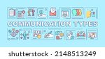 communication types word... | Shutterstock .eps vector #2148513249