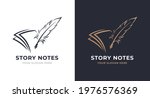Note And Quill Logo Design