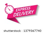 express delivery sign for apps... | Shutterstock .eps vector #1379367740