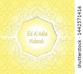 eid mubarak text for the... | Shutterstock .eps vector #1442571416