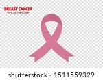 breast cancer pink ribbon set.... | Shutterstock .eps vector #1511559329