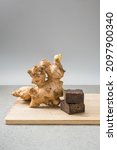 Small photo of Malaysia Bentong Ginger Root white backgound