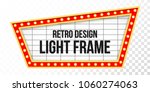 light sign over transparent... | Shutterstock .eps vector #1060274063