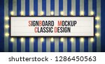 classic sign board with... | Shutterstock .eps vector #1286450563