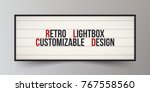 retro lightbox with... | Shutterstock .eps vector #767558560