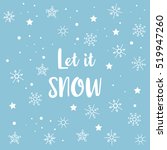 "let It Snow" Card With ...