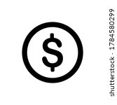 money  coin dollar icon vector... | Shutterstock .eps vector #1784580299