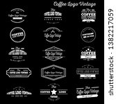 coffee logo vintage new idea | Shutterstock .eps vector #1382217059