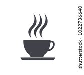 coffee cup icon | Shutterstock .eps vector #1022736640