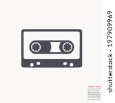 cassette icon   vector... | Shutterstock .eps vector #197909969