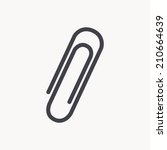 paper clip icon   vector... | Shutterstock .eps vector #210664639