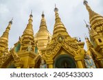 Small photo of Yangon, Myanmar: 17 August 2020: The Shwedagon Pagoda. Shwedagon Pagoda is the most sacred Buddhist pagoda in Myanmar.