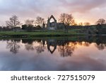 Bolton Priory At Dusk Reflected ...