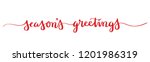 season's greetings brush... | Shutterstock .eps vector #1201986319