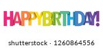 Happy Birthday Colorful Type...