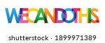 we can do this colorful vector... | Shutterstock .eps vector #1899971389