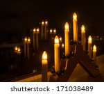 Christmas lamp with candles