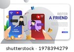 refer a friend concept  vector... | Shutterstock .eps vector #1978394279