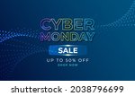 cyber monday sale banner.... | Shutterstock .eps vector #2038796699