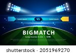 soccer scoreboard background... | Shutterstock .eps vector #2051969270