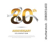 80 years anniversary creative... | Shutterstock .eps vector #2080051603