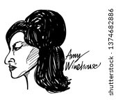 amy winehouse vector cartoon...