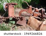 Old Rusty Plow Abandoned Farm...