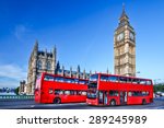 London With Red Bus Against Big ...