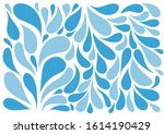 vector image of water drops for ... | Shutterstock .eps vector #1614190429