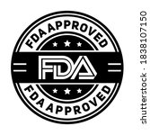 Fda Approved. Stamp With Text...