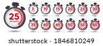 stopwatch  time timer icons set ... | Shutterstock .eps vector #1846810249
