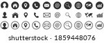 contact us icons  set of... | Shutterstock .eps vector #1859448076